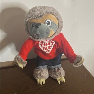 😄Valentine hands in the air dancing sloth hug life